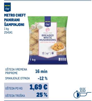 METRO CHEF PANIRANI ŠAMPINJONI