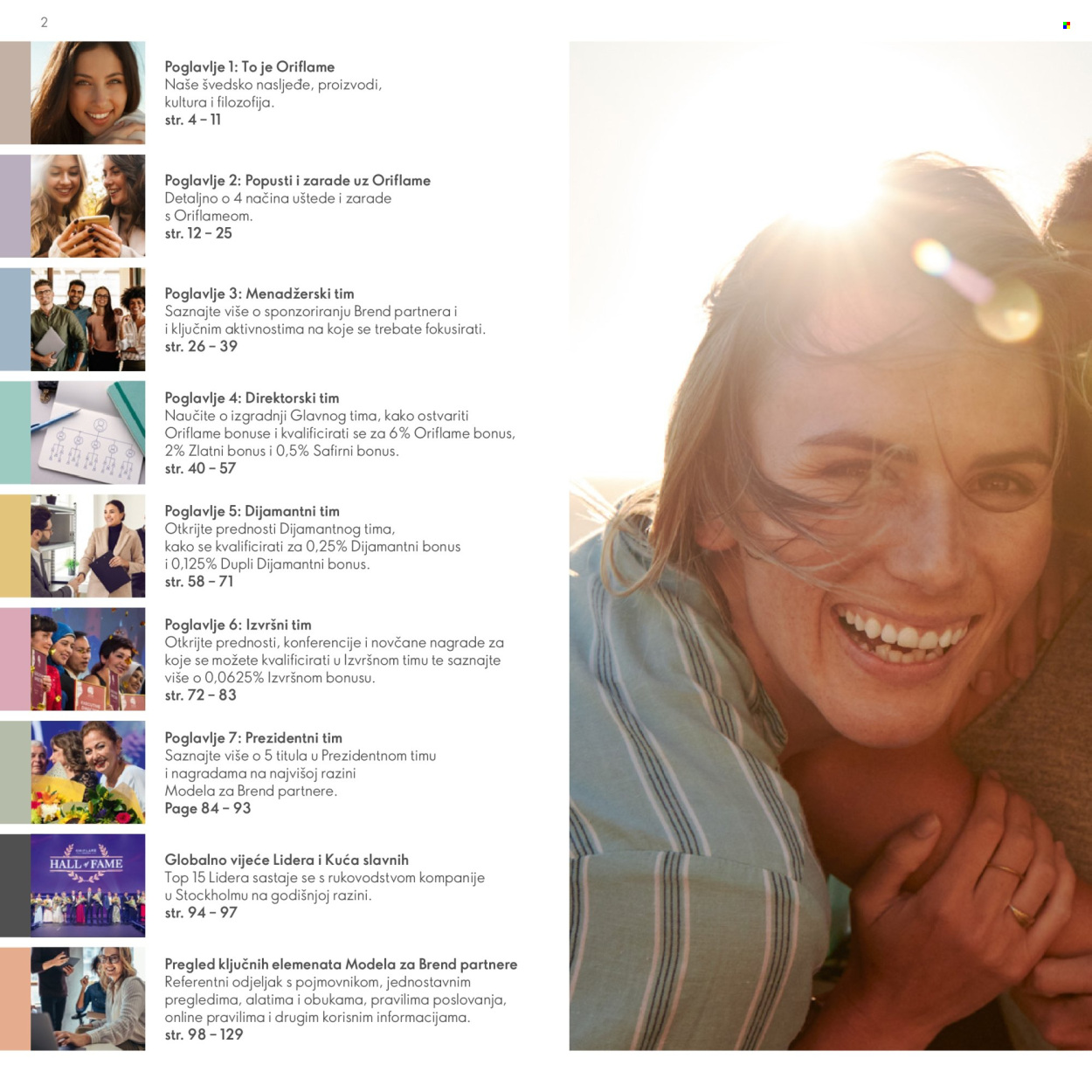 Leták Oriflame. Strana 2