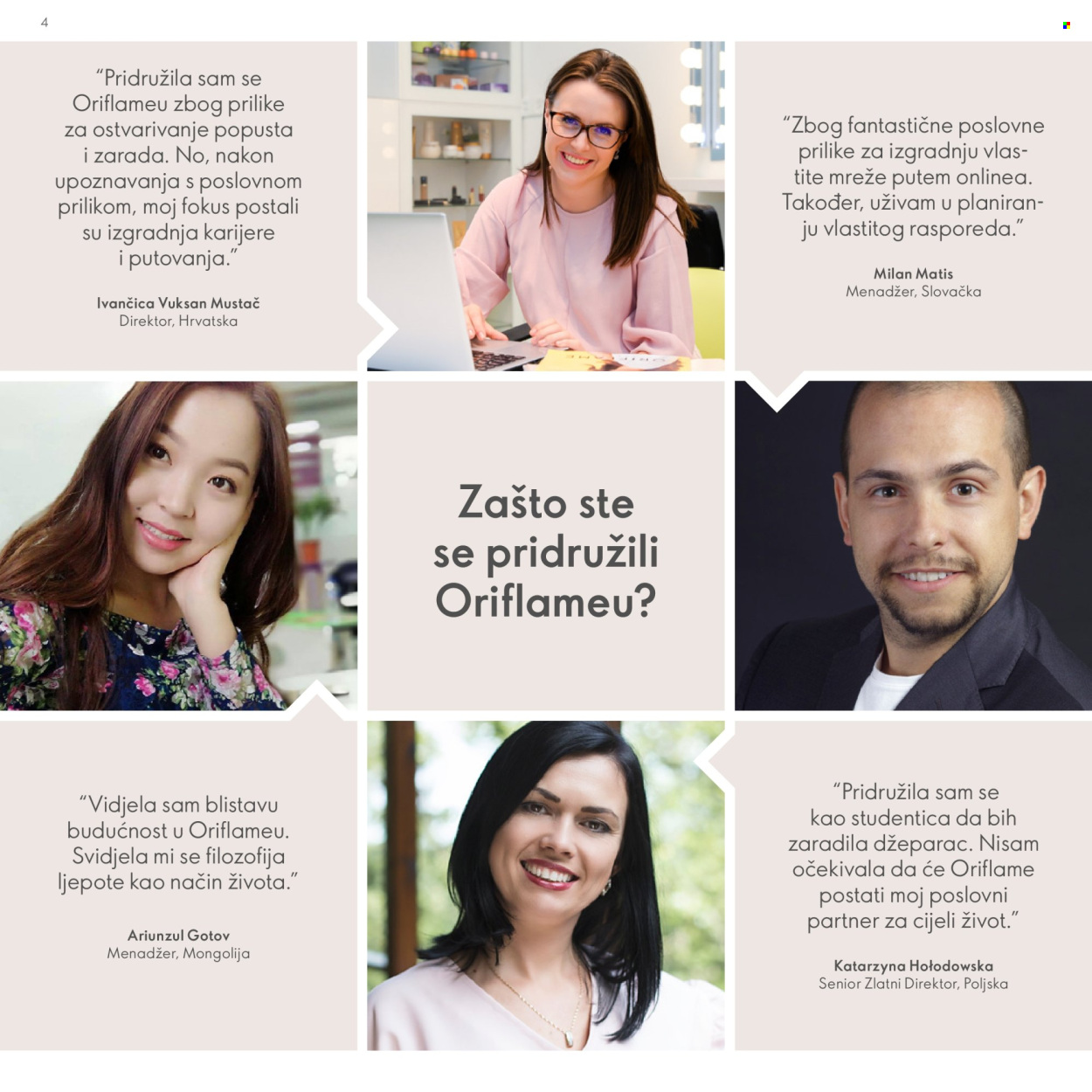 Leták Oriflame. Strana 4