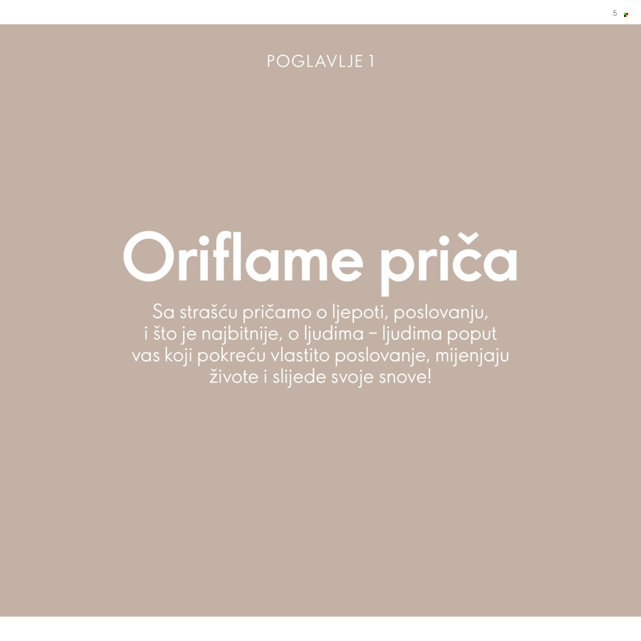 Leták Oriflame. Strana 5