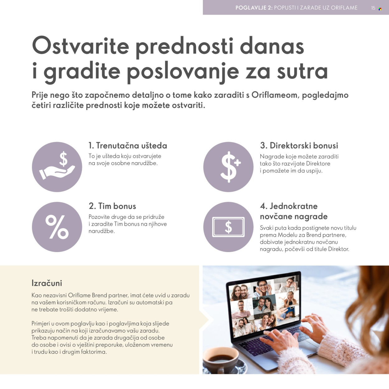 Leták Oriflame. Strana 15