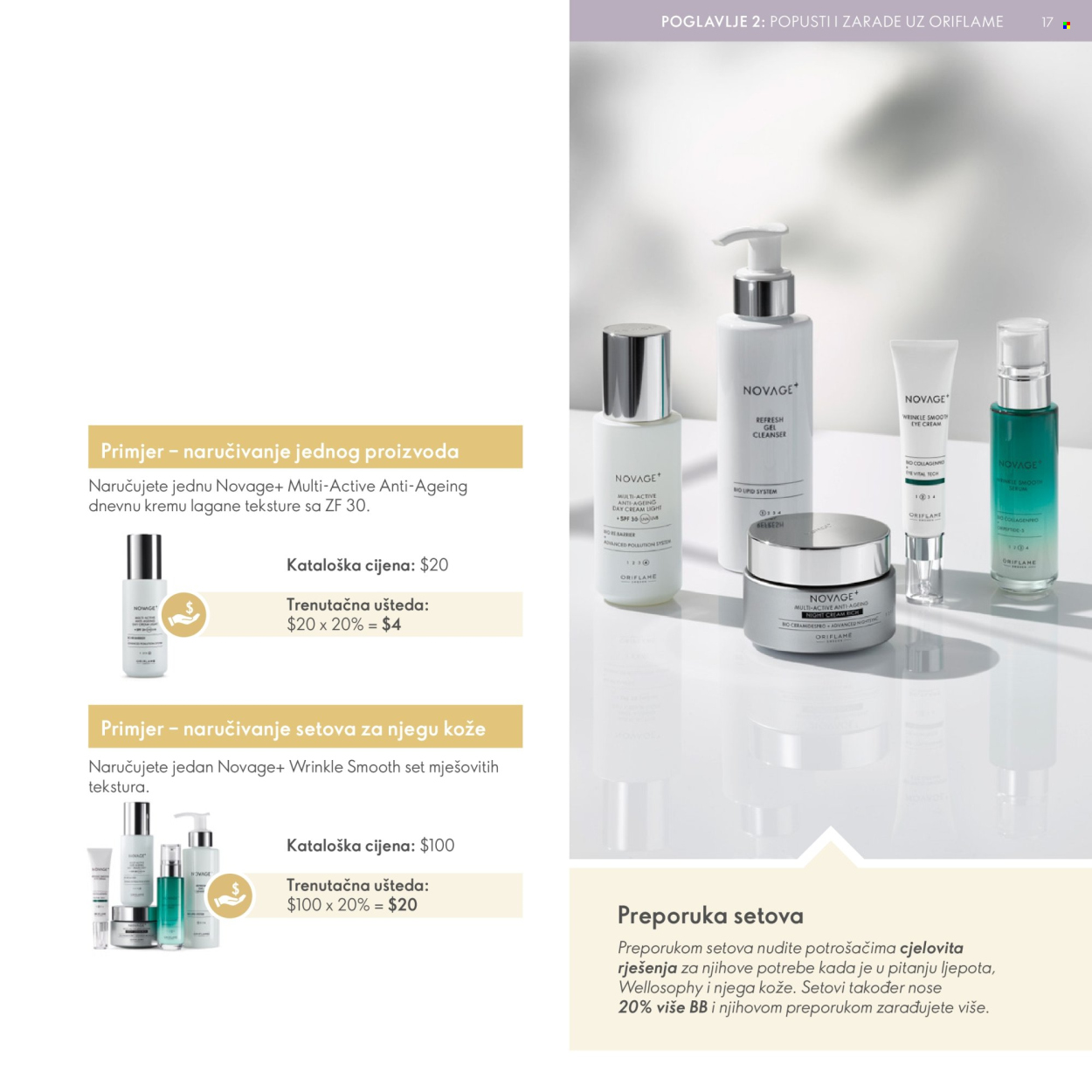 Leták Oriflame. Strana 17
