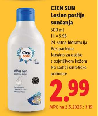 CIEN SUN Losion poslije sunčanja
