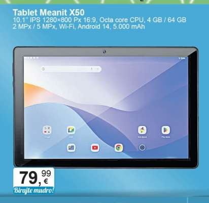 Tablet Meanit X50