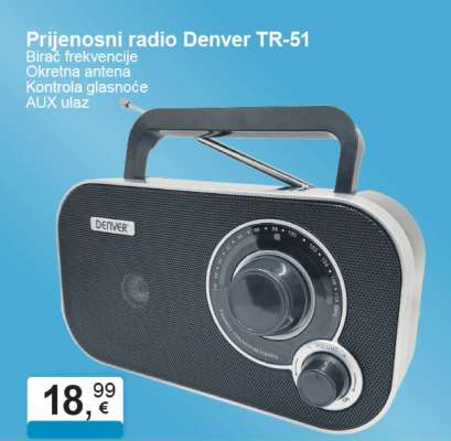 Prijenosni radio Denver TR-51