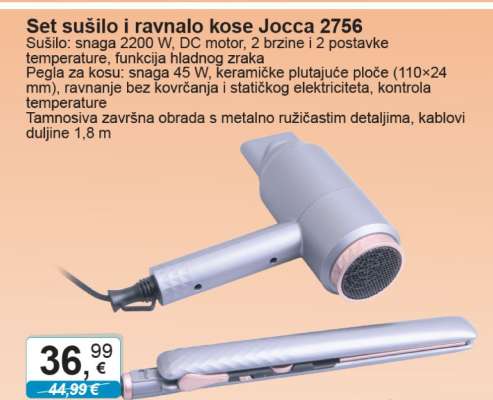 Set sušilo i ravnalo kose Jocca 2756