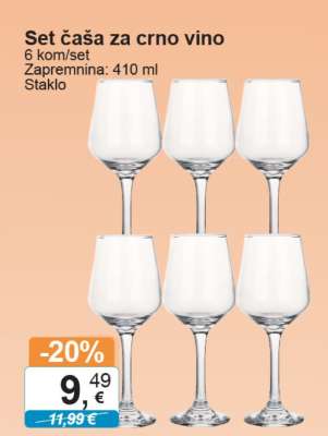 Set čaša za crno vino