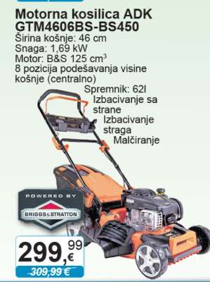 Motorna kosilica ADK GTM4606BS-BS450