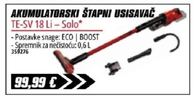 AKUMULATORSKI ŠTAPNI USISAVAČ
