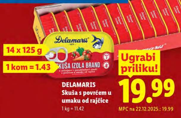 Skuša s povrćem u umaku od rajčice