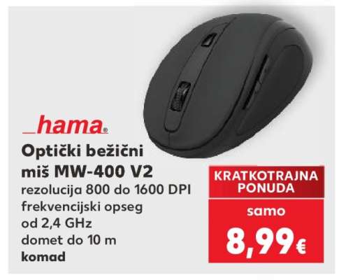 Optički bežični miš MW-400 V2