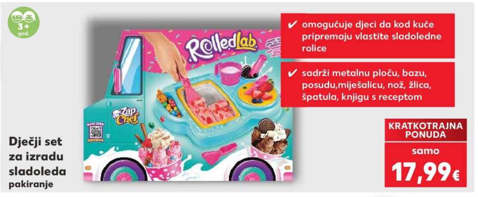 Dječji set za izradu sladoleda pakiranje