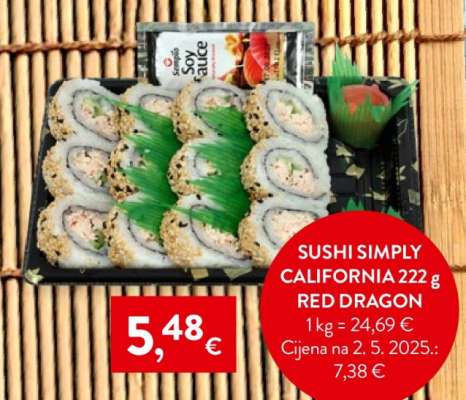 SUSHI SIMPLY CALIFORNIA 222 g RED DRAGON
