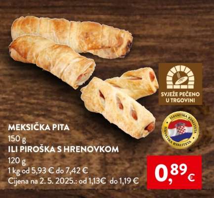 MEKSIČKA PITA ILI PIROŠKA S HRENOVKOM