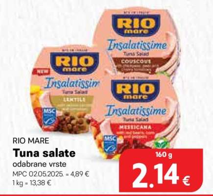 RIO MARE Tuna salate