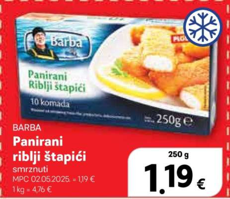 BARBA Panirani riblji štapići