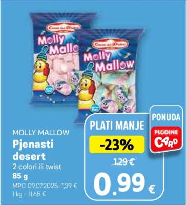 MOLLY MALLOW Pjenasti desert