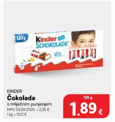 KINDER Čokolada