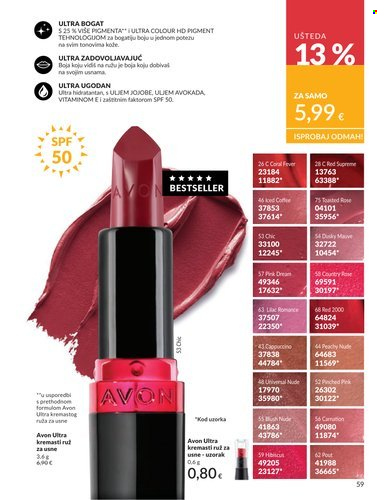 Leták Avon - 1.6.2026 - 30.6.2026. Strana 59