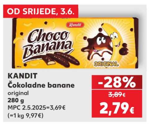 KANDIT Čokoladne banane