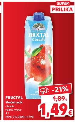 FRUCTAL Voćni sok