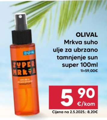 OLIVAL Mrkva suho ulje za ubrzano tamnjenje sun super 100ml