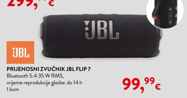PRIJENOSNI ZVUČNIK JBL FLIP 7
