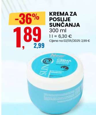 KREMA ZA POSLIJE SUNČANJA
