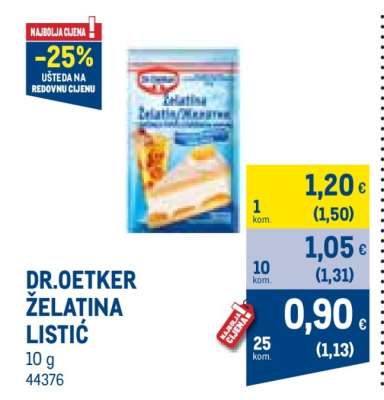 DR. OETKER ŽELATINA LISTIĆ