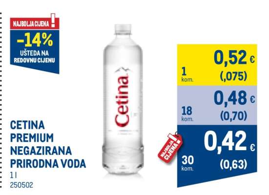 CETINA PREMIUM NEGAZIRANA PRIRODNA VODA