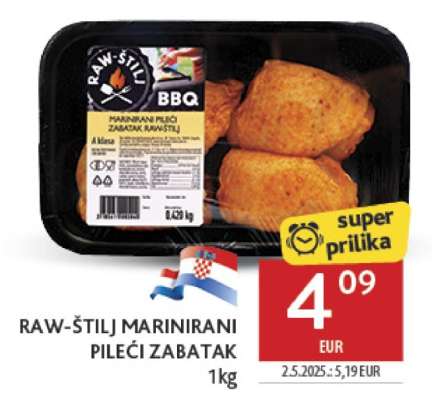 RAW-ŠTILJ MARINIRANI PILEĆI ZABATAK