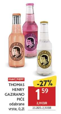 THOMAS HENRY GAZIRANO PIĆE odabrane vrste, 0,2l