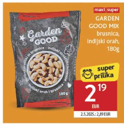 GARDEN GOOD MIX brusnica, Indijski orah, 180g