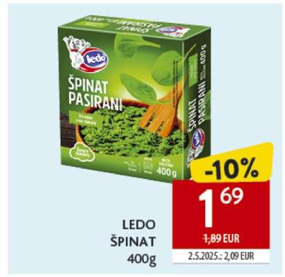 LEDO Špinat 400g