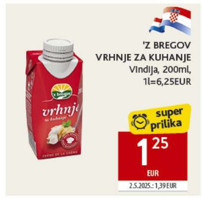 'Z BREGOV VRHNJE ZA KUHANJE