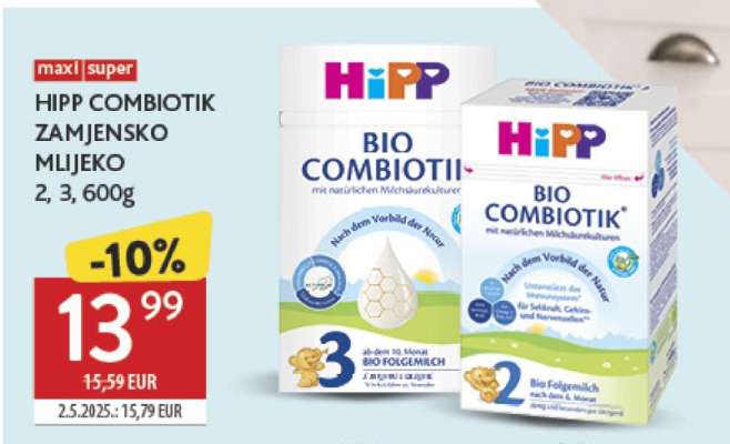 HIPP COMBIOTIK zamjensko mlijeko 2 3 600g