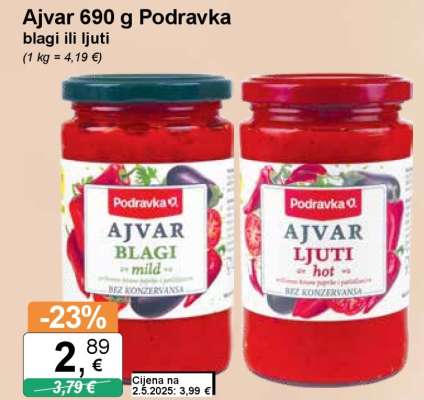 Ajvar 690 g Podravka
