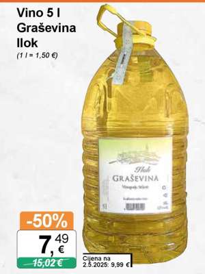 Vino 5 l Graševina Ilok