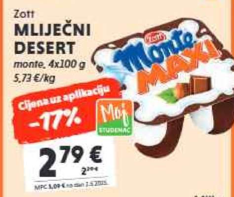 Zott MLIJEČNI DESERT