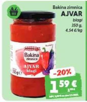 Bakina zimnica AJVAR blagi