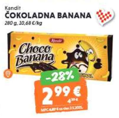 KANDIT Čokoladna banana