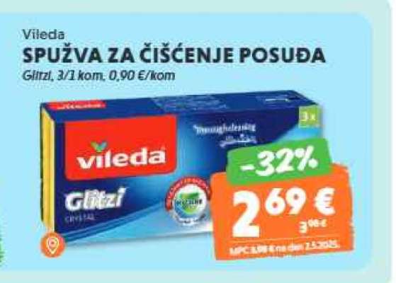 Vileda SPUŽVA ZA ČIŠĆENJE POSUĐA