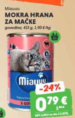 Miauuu MOKRA HRANA ZA MAČKE