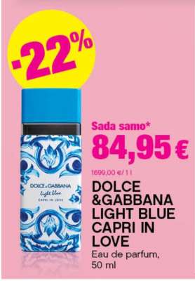 DOLCE&GABBANA LIGHT BLUE CAPRI IN LOVE