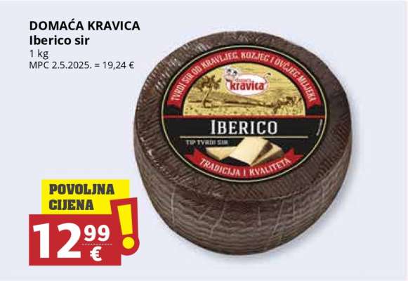 DOMAĆA KRAVICA Iberico sir