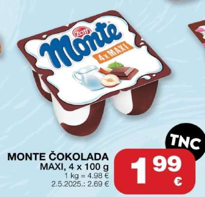 MONTE ČOKOLADA