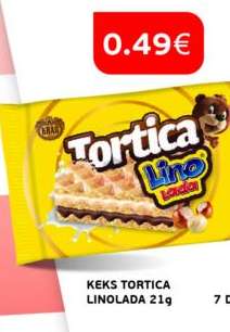 KEKS TORTICA LINOLADA 21g