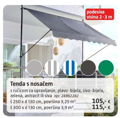 Tenda s nosačem