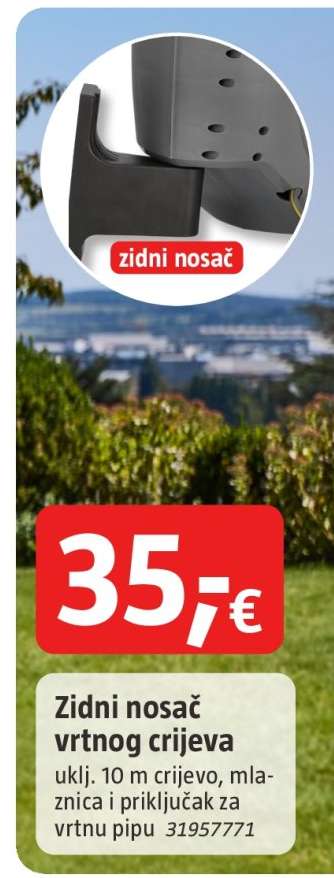 Zidni nosač vrtnog crijeva