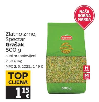 Zlatno zrno, Spectar Grašak 500 g